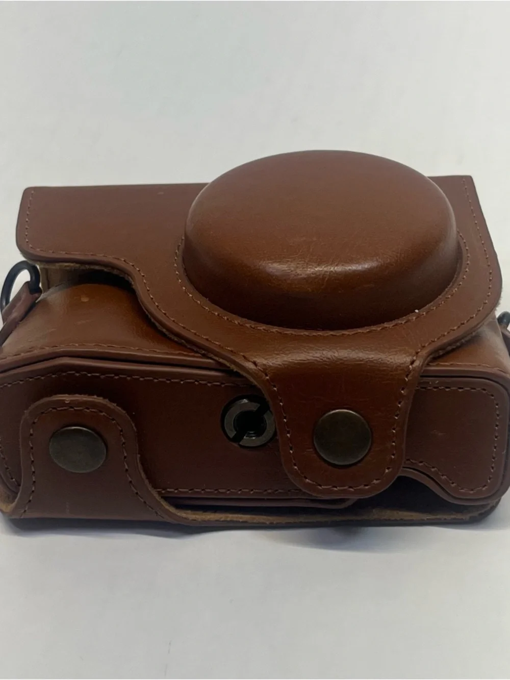 Brown Leather Retro Camera Case